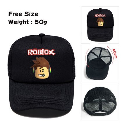 Roblox Kids Hats Adjustable Cartoon Games Printed Baseball Caps Shopee Malaysia - roblox headstack hat