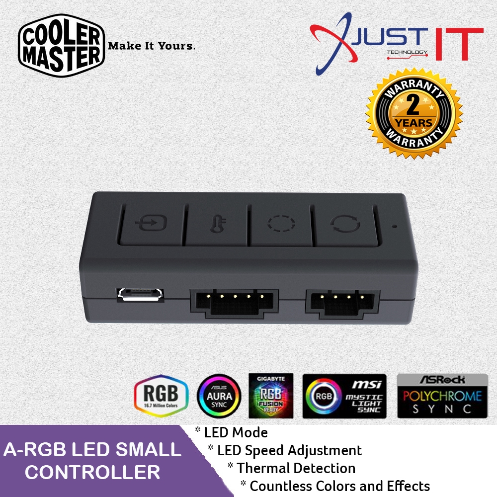 COOLER MASTER ARGB LED SMALL CONTROLLER (MFXACBNNNUNNR1) Shopee