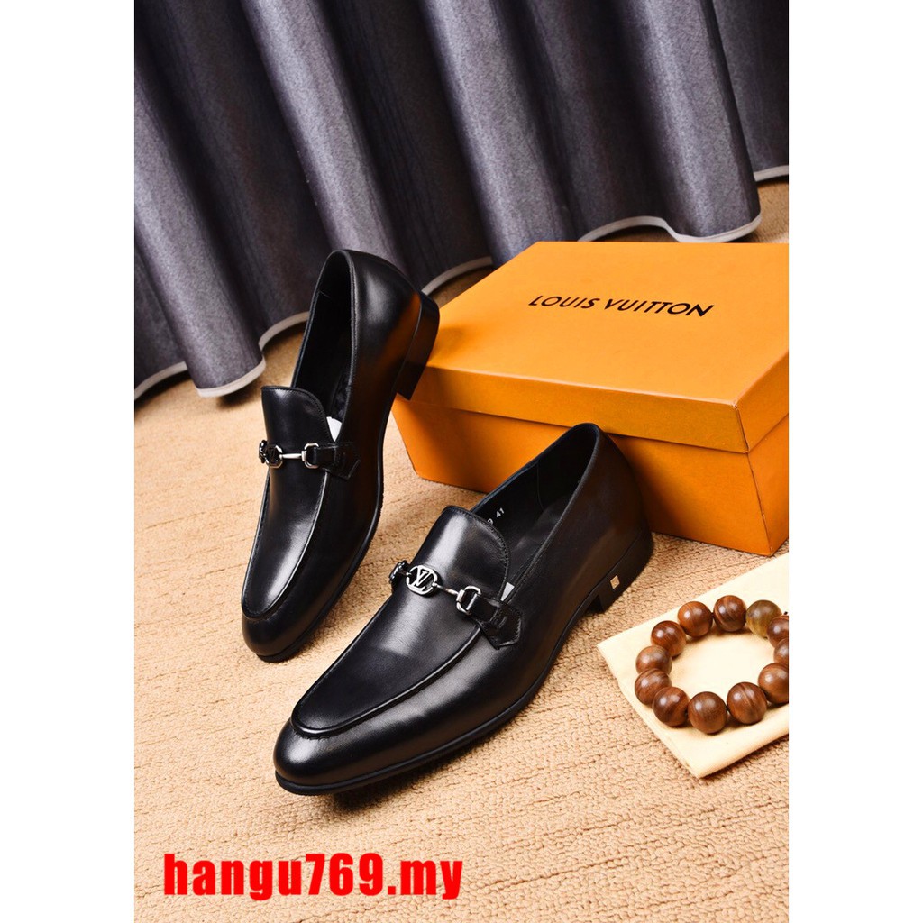 louis vuitton black dress shoes