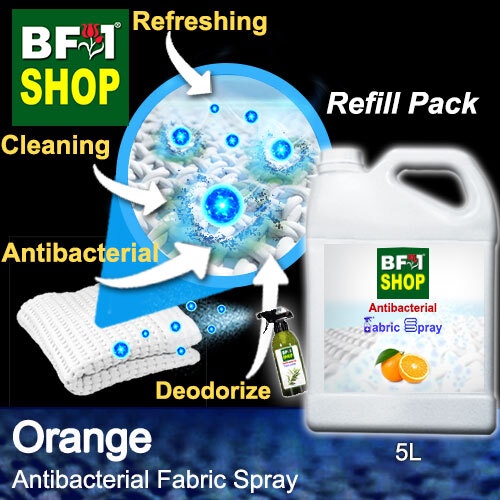 Antibacterial Fabric Spray (ABFS) Orange 5L Refill Pack