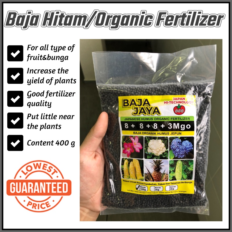 Buy Baja Organik Humus Jepun Hitam Organic Fertilizer 有机肥料 8 8 8 3mgo Baja Jaya Seetracker Malaysia