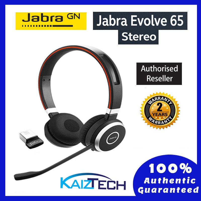 jabra evolve 65 wireless bluetooth stereo headset