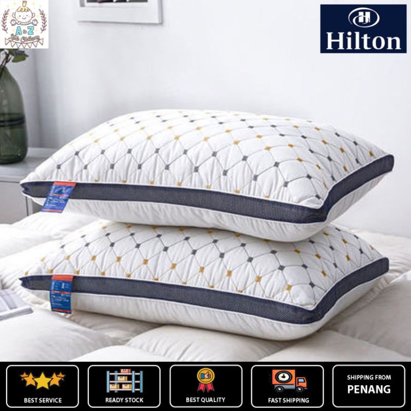 [READY STOCK] 1000g HILTON PILLOW / 5STAR HOTEL DOUBLE LAYER PILLOW