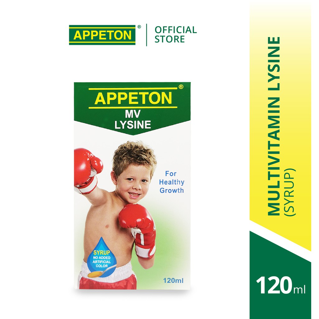 APPETON Multivitamin Lysine Syrup Improved Appetite & Healthy Growth No