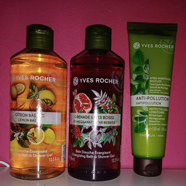 Yves rocher products (shower gel and conditioner Shopee Malaysia