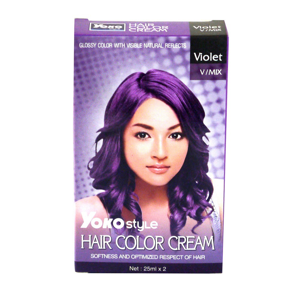 Yoko Style Hair Color Cream Violet V Mix 25ml X 2 Shopee Malaysia