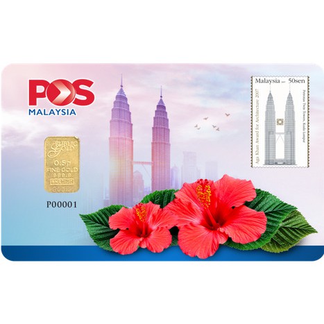 Klcc Pos 0 5g Public Gold Bar With Free Card Holder Shopee Malaysia