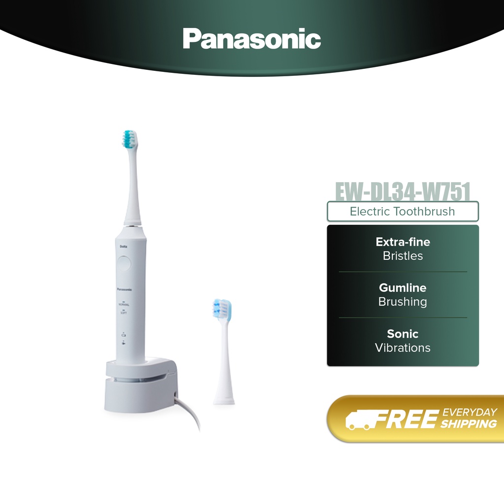 Panasonic Electric Toothbrush XFine EWDL34W751 Shopee Malaysia
