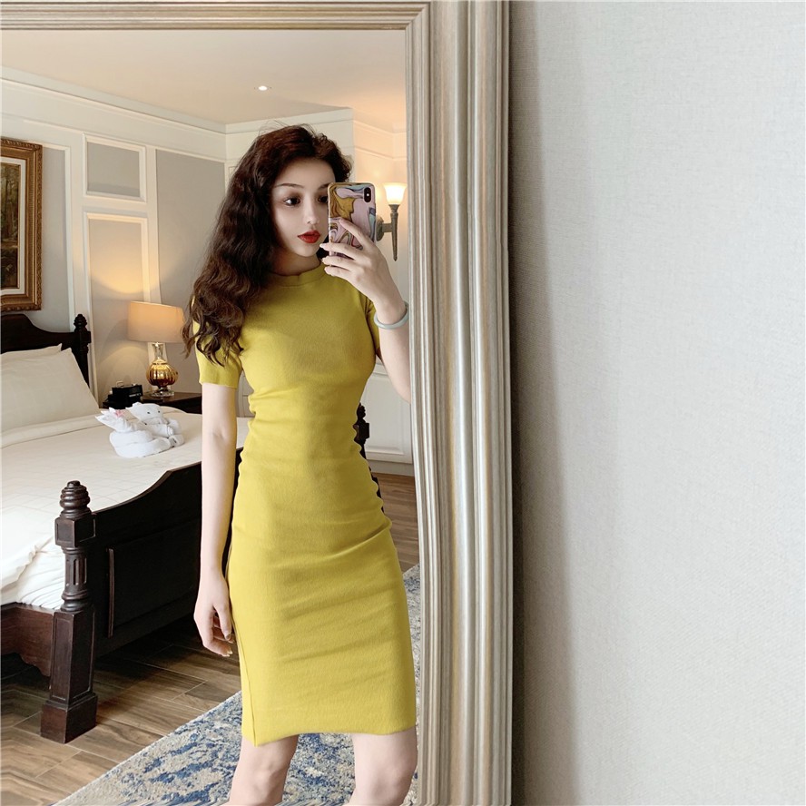 casual bodycon midi dress