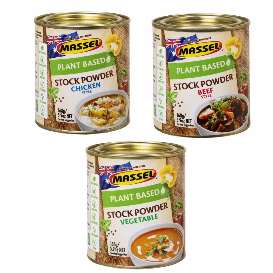 Massel Premium Stock Powder Plant Based [Chicken / Beef / Vegetable
