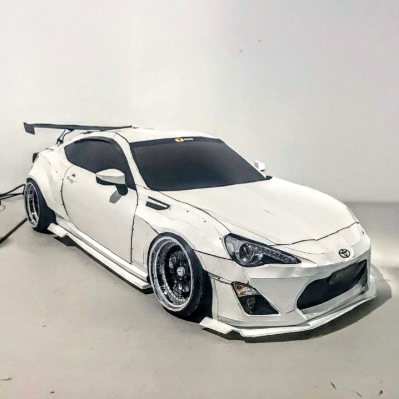 Template Paper Car Toyota GT86 Rocket Bunny 1:24