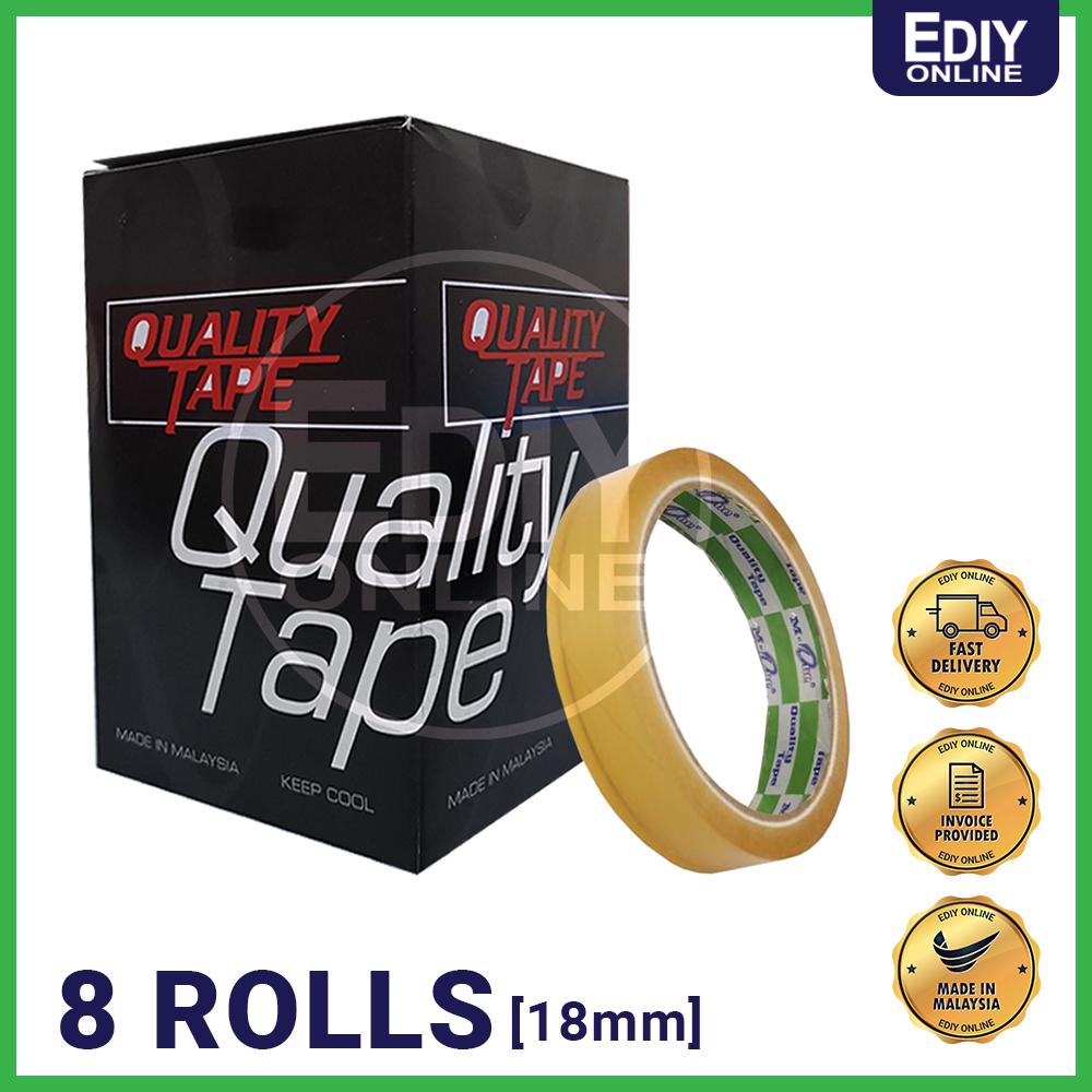 MONE QUALITY CELLULOSE TAPE STATIONARY TAPE 18mm [ 8pcs ] Opp