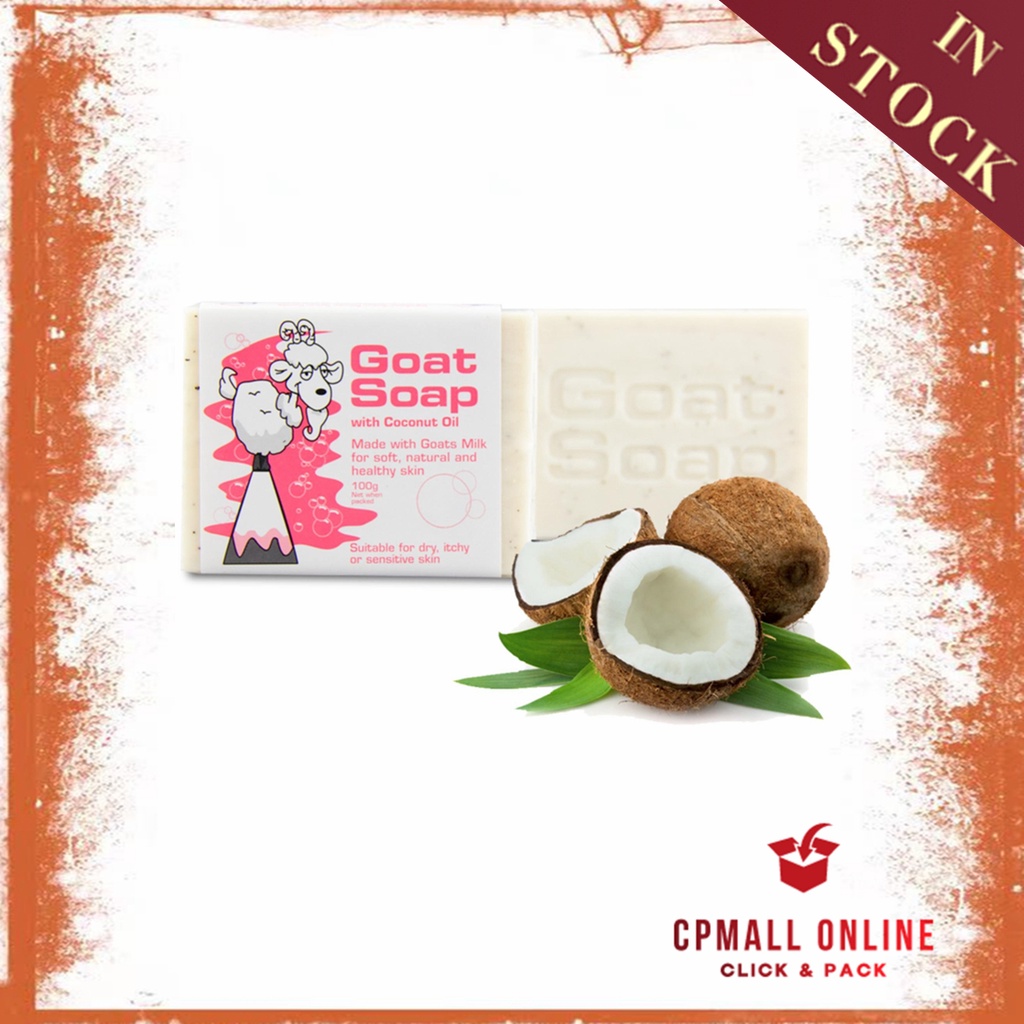 [Ready Stock] The Goat Skincare Organic Soap 羊奶皂椰子油味 Coconut Flavour 100g (Made in Australia)