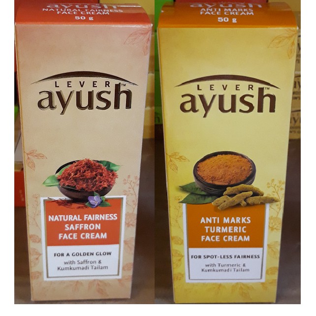 ayush natural fairness saffron face cream 50g