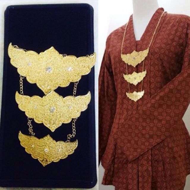 dokoh kebaya klasik kerongsang 3 beradik E | Shopee Malaysia