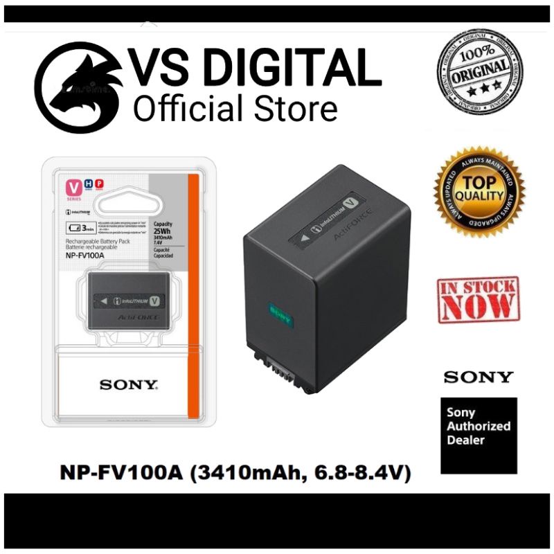 NPFV100A 100Original Battery Sony 2 Year Warranty Shopee Malaysia