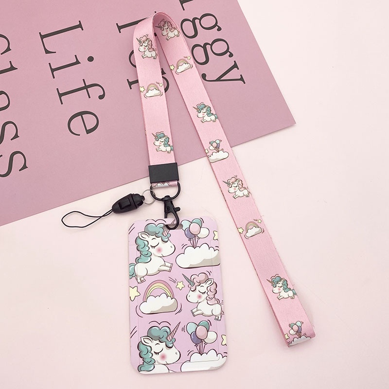 Outdoor Accessory Stock EzLink ID Staff Pass Card Holder Among Us / Marvel Kids Cartoon Lanyard Neck Strap Cover Gir ...