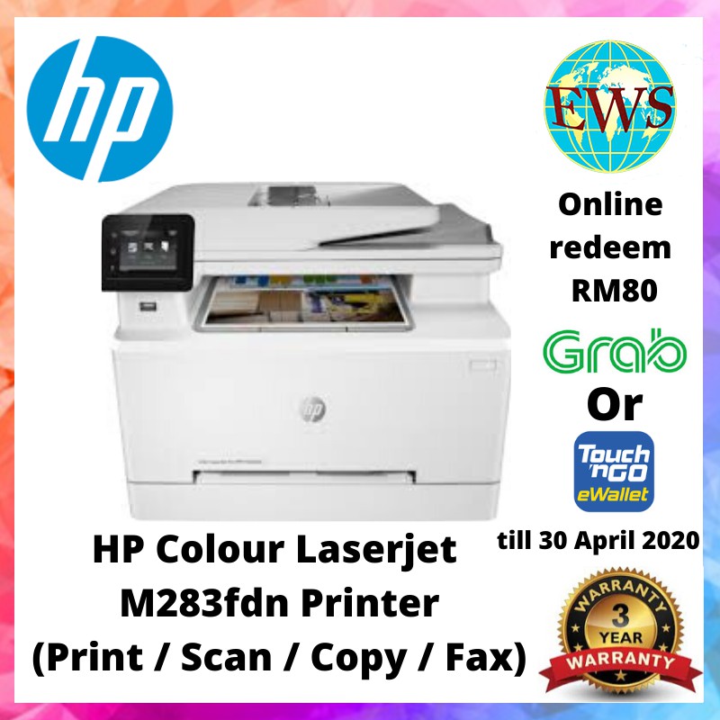 hp color laserjet pro mfp m283fdn wifi