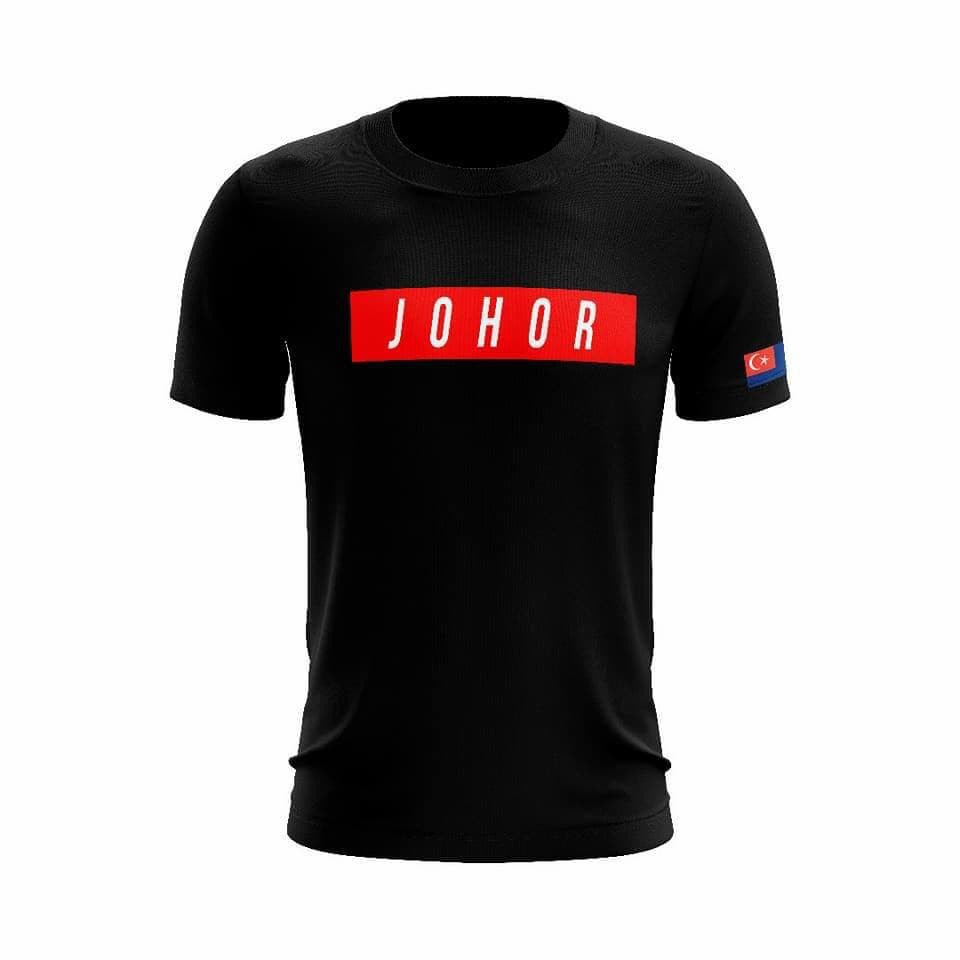 Hot Item Baju Johor 100 Cotton Jersey T Shirt Lengan Pendek Shopee Malaysia