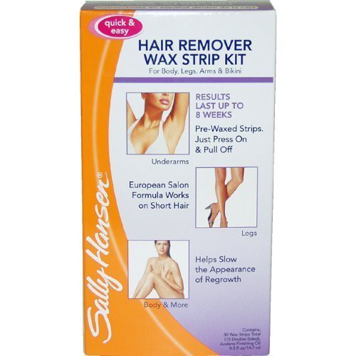 Sally Hansen Quick And Easy Hair Remover Wax Strip Kit For Under