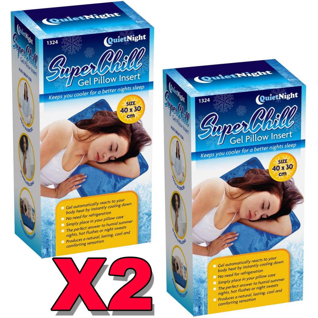 2 X Magic Cool Cooling Gel Pad Pillow Cooling Mat Laptop Cushion