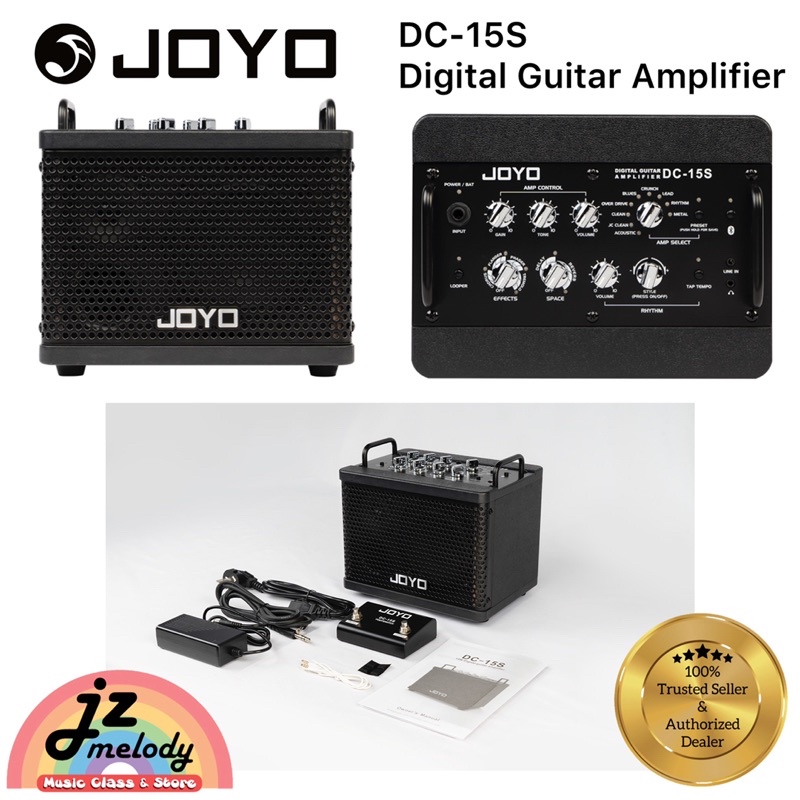 Joyo DC-15S 15W Digital Guitar Amplifier Rechargeable Bluetooth With 9 ...