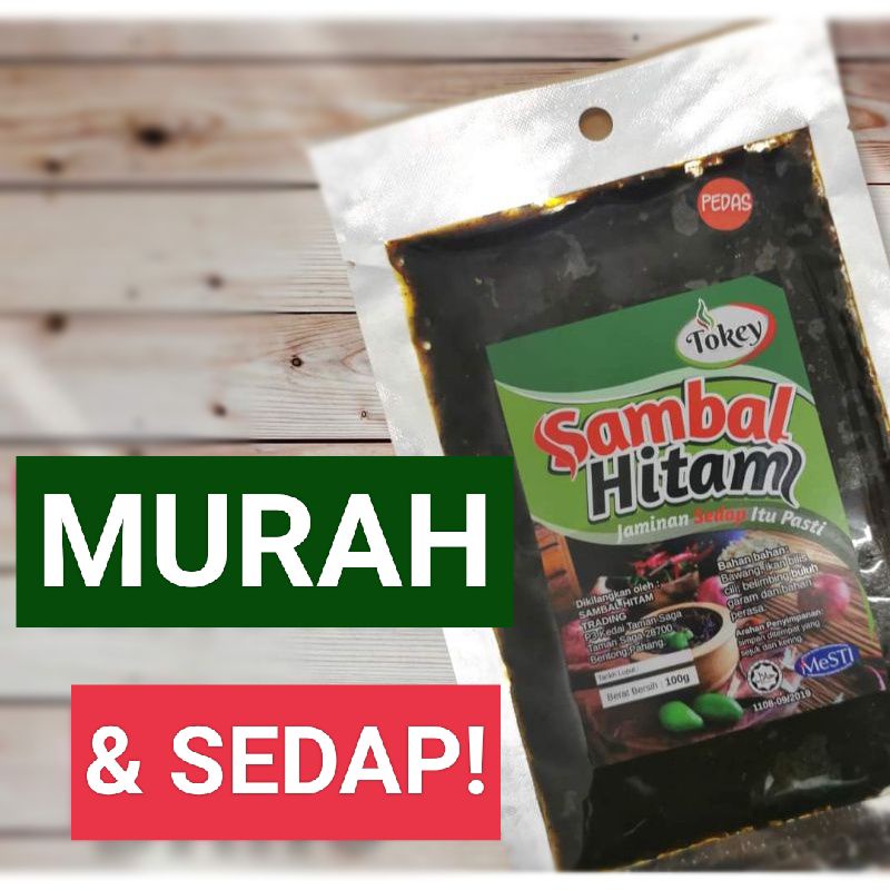 Tokey Sambal Hitam Pahang, Sambal Pedas Ranggup dan Sedia dimakan