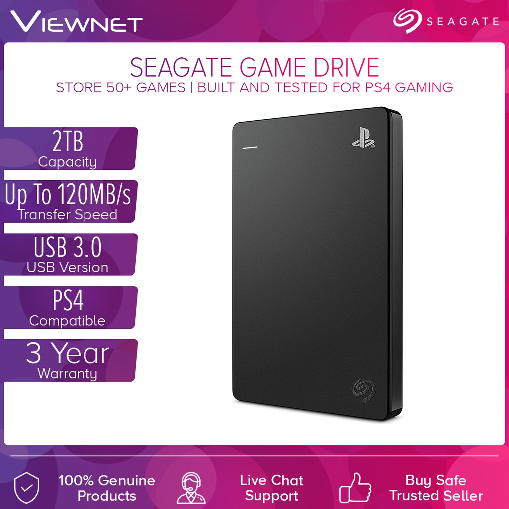 seagate game drive for ps4 systems officially licensed 2tb external hard drive