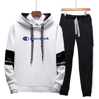 champion sweatshirt and sweatpants set