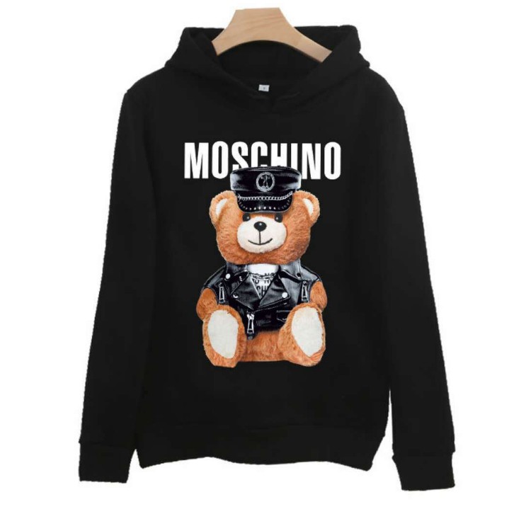 moschino bear hoodie mens