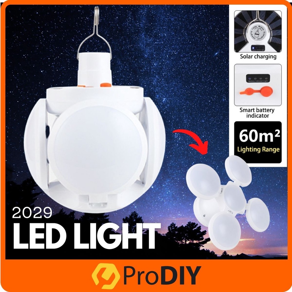 2029 Rechargeable Emergency Charging Waterproof LED Lamp / Camping Bulb / Night Market Light Bulb / Pasar Malam Light