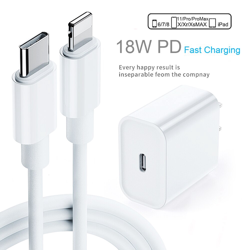18W PD Fast Charging Lightning Cable Charger Adapter For iPhone 11 11Pro  Max XS iPad Mini Pro Air | Shopee Malaysia