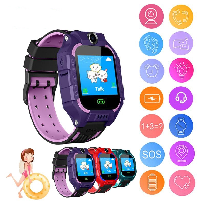 Q19 Waterproof Smart Phone Watch For Children Student 1 44 Inch Dial Call Voice Chat Precise Positioning Smartwatch Android Jam Tangan Murah Anak Jam Aimo Hp Smart Watch Jam Telefon Jam Tangan Kanak