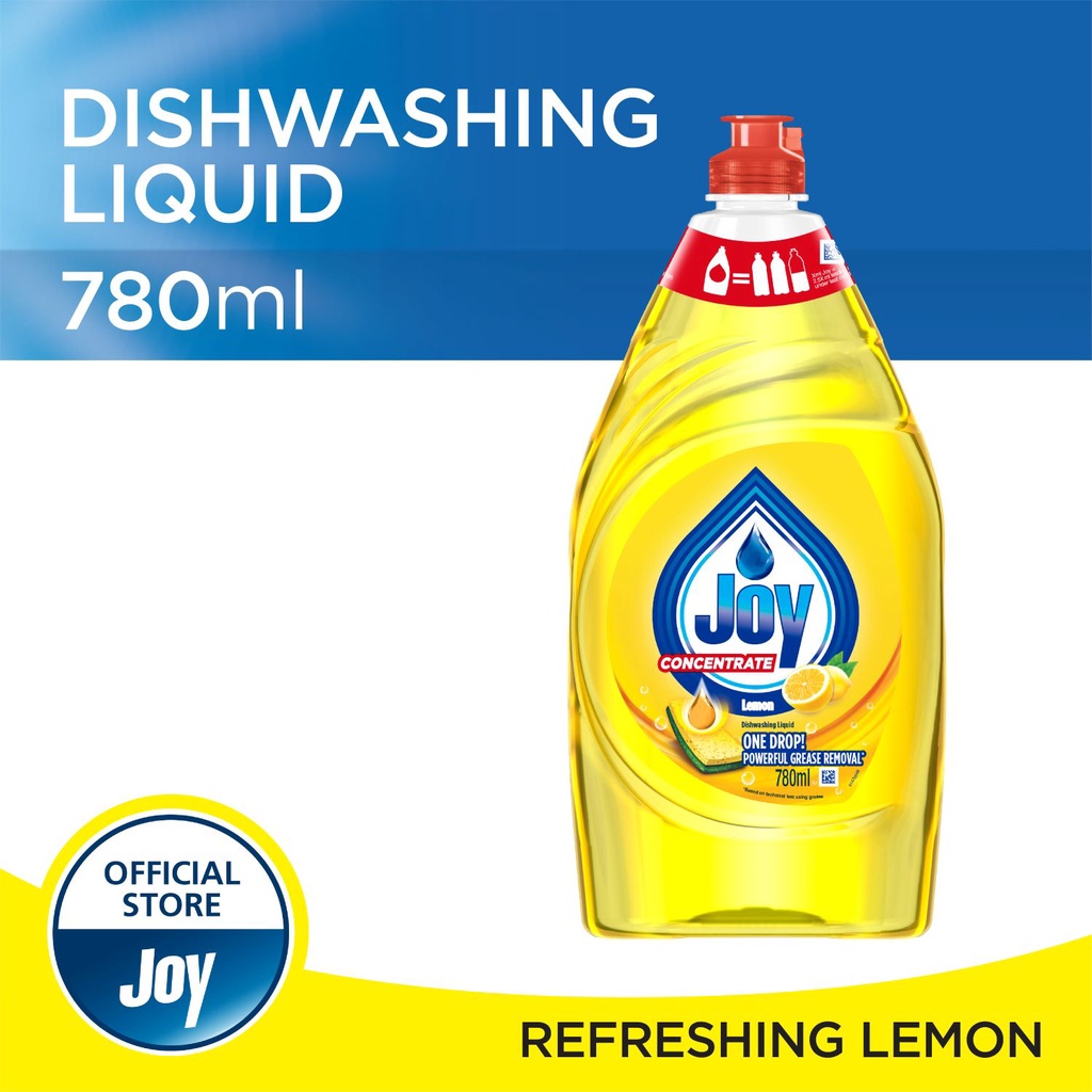 Joy Kitchen Dishwash Liquid Bottle Lemon (780ml) Shopee Malaysia