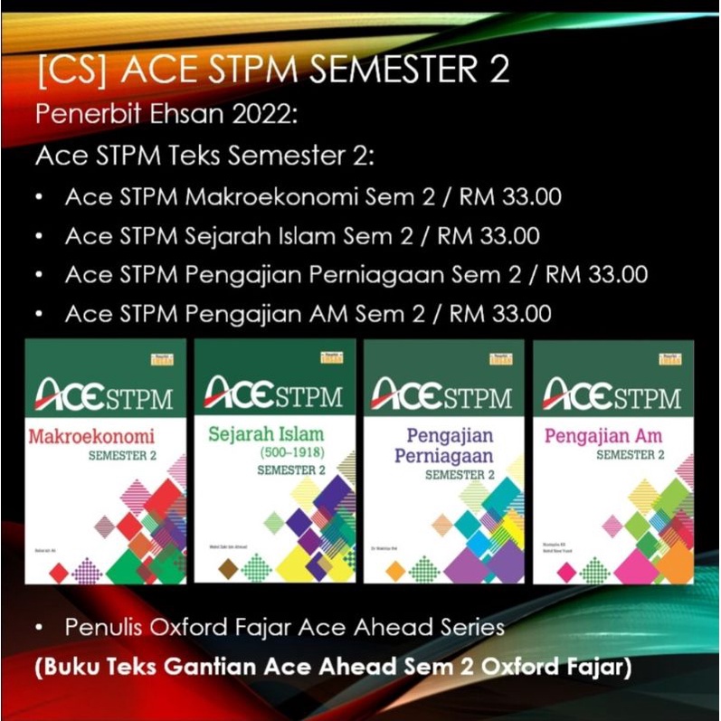 Ace STPM Semester 2 2022 | Shopee Malaysia