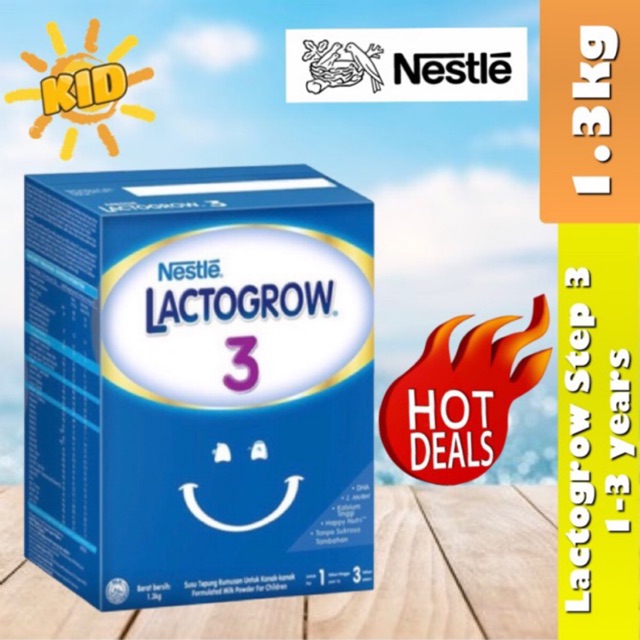 LACTOGROW 3 1.3kg (1-3 Tahun) Exp 04/2021 | Shopee Malaysia