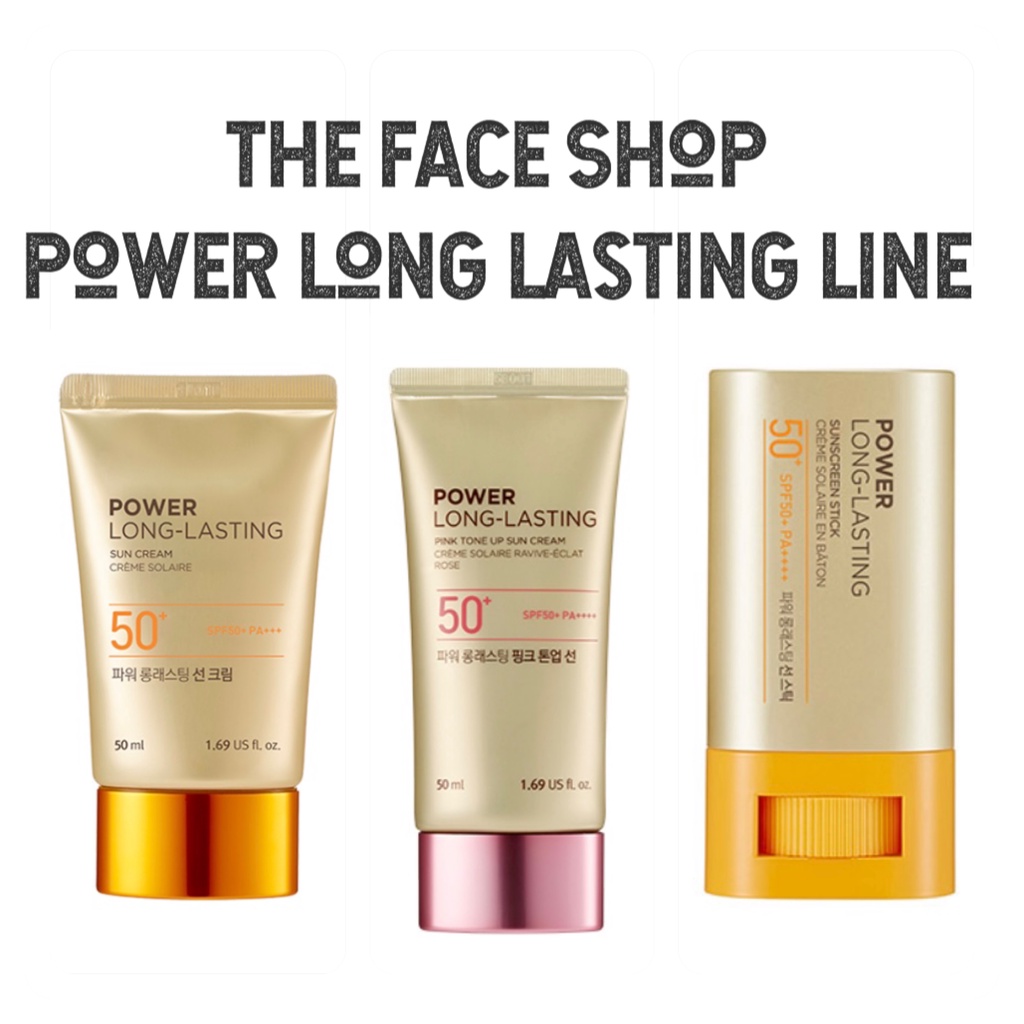 [The Face Shop] Power Long Lasting Suncream 50ml SPF50+ PA++, Power ...