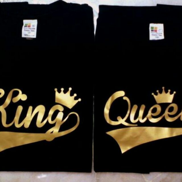 King Queen Couple Tshirt Shopee Malaysia