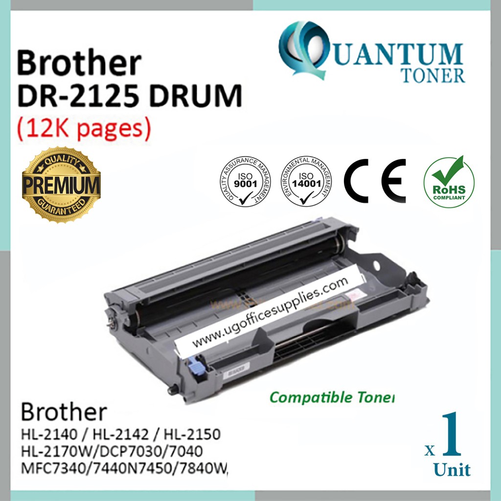 Compatible Drum Kit Dr 2125 Dr2125 Dr 2125 For Brother Hl 2140 Hl 2170w Dcp 7030 Dcp 7040 Mfc 7340 Mfc 7450 Mfc 7840n Shopee Malaysia