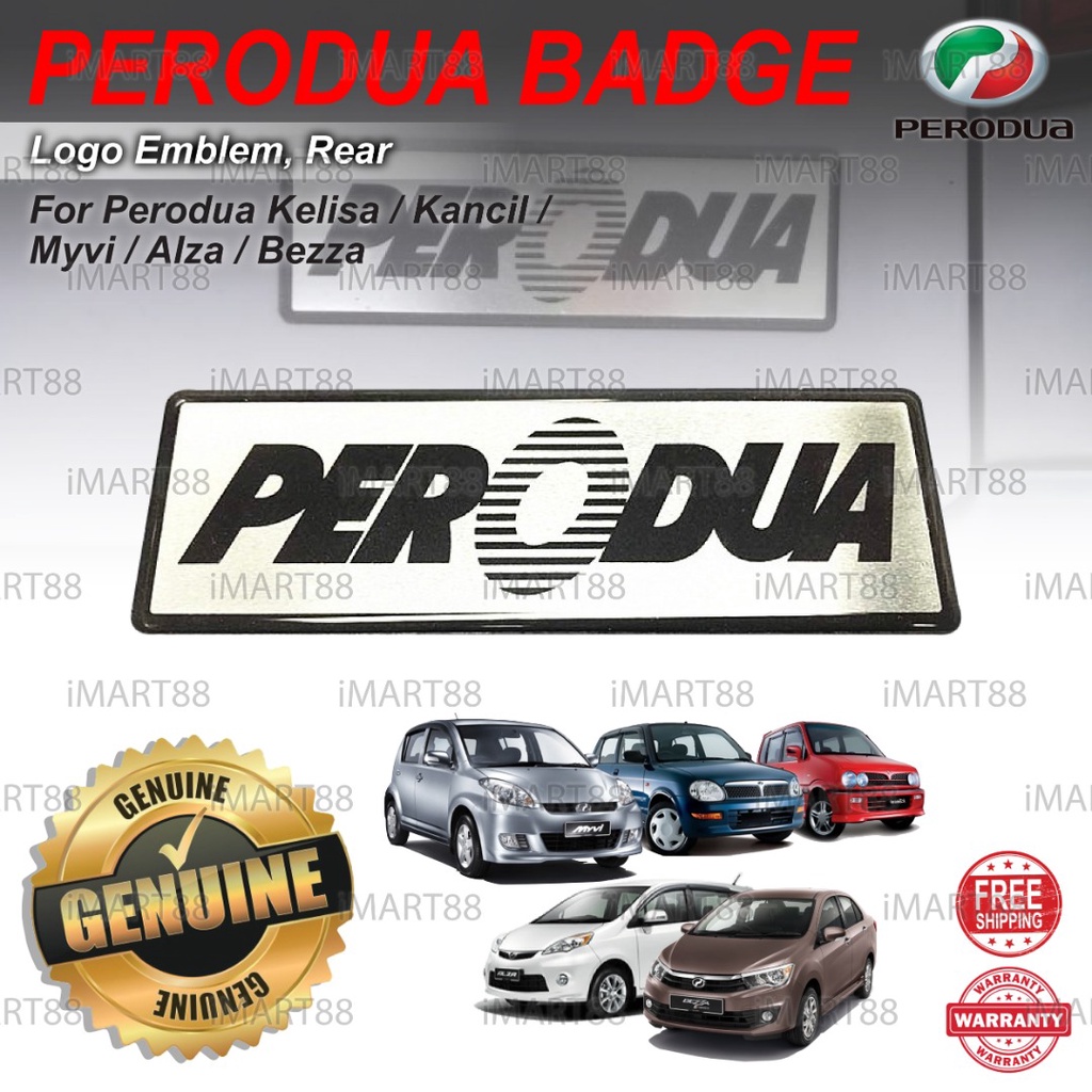 100% GENUINE ORIGINAL PERODUA BADGE LOGO EMBLEM CAR REAR PERODUA KELISA ...