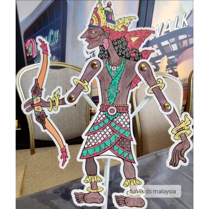 [NEW PACKAGING] DIY Wayang Kulit Puppet Kit with mini marker pens | Traditional Malay Shadow Puppet