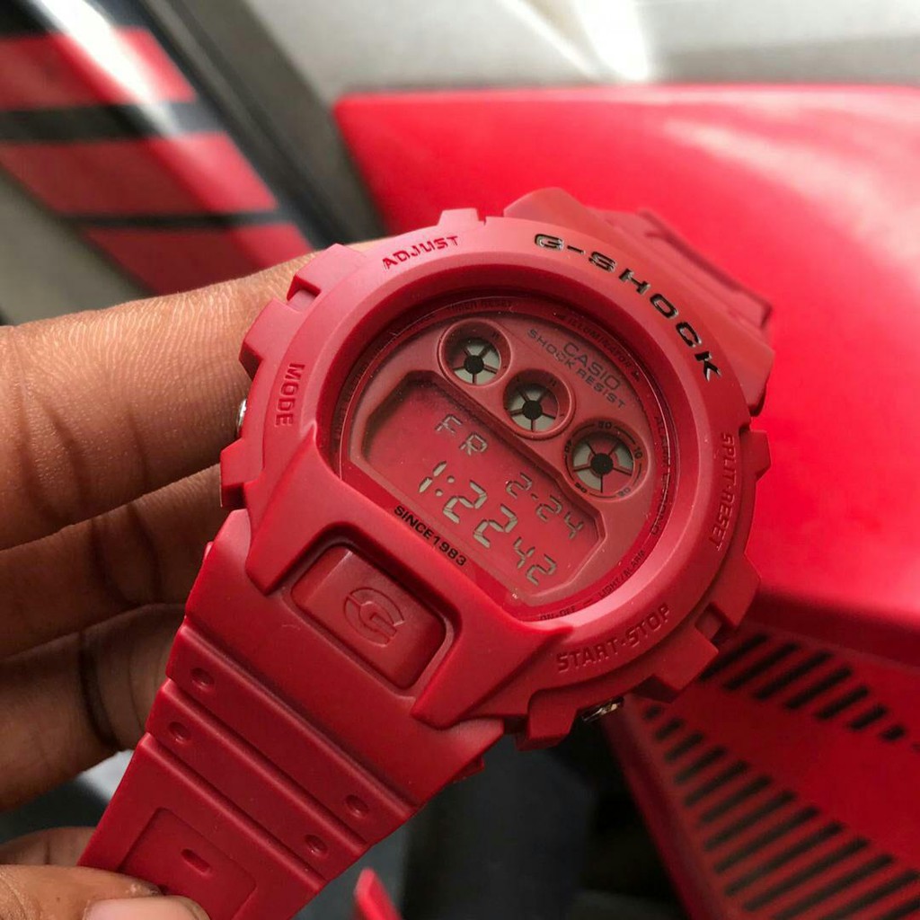 g shock dw6900 red