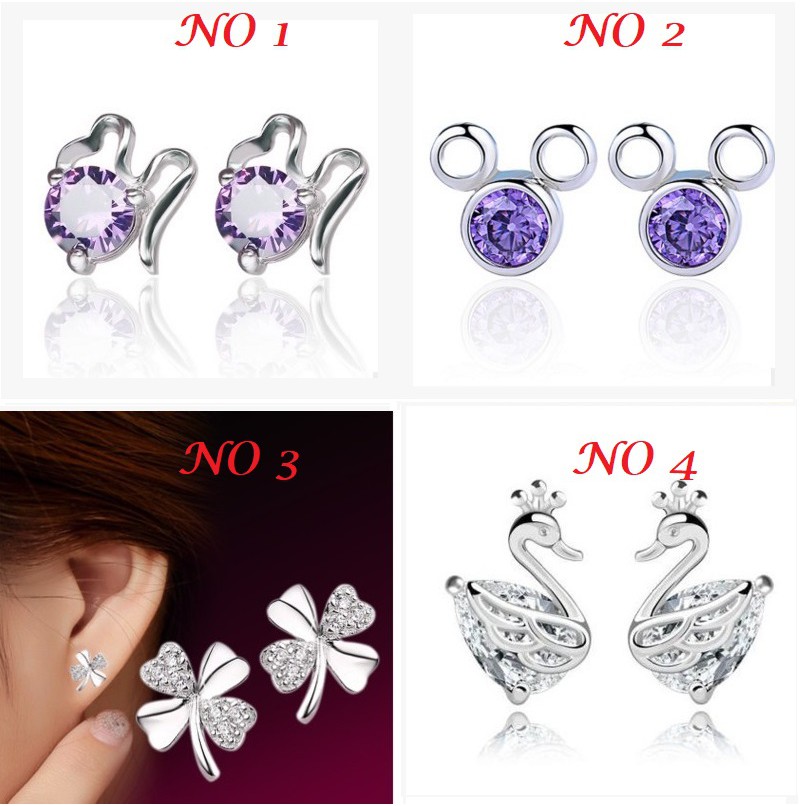 925 Silver Korea Fashion Earring 3 Shopee Malaysia