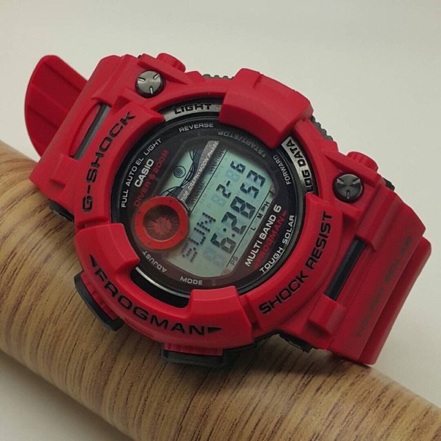 g shock frogman red