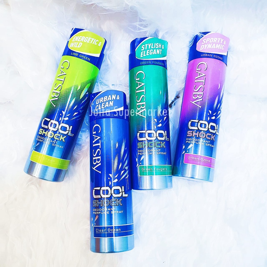Gatsby Cool Shock Body Spray Deodorant Perfume Spray 175ML Roll On