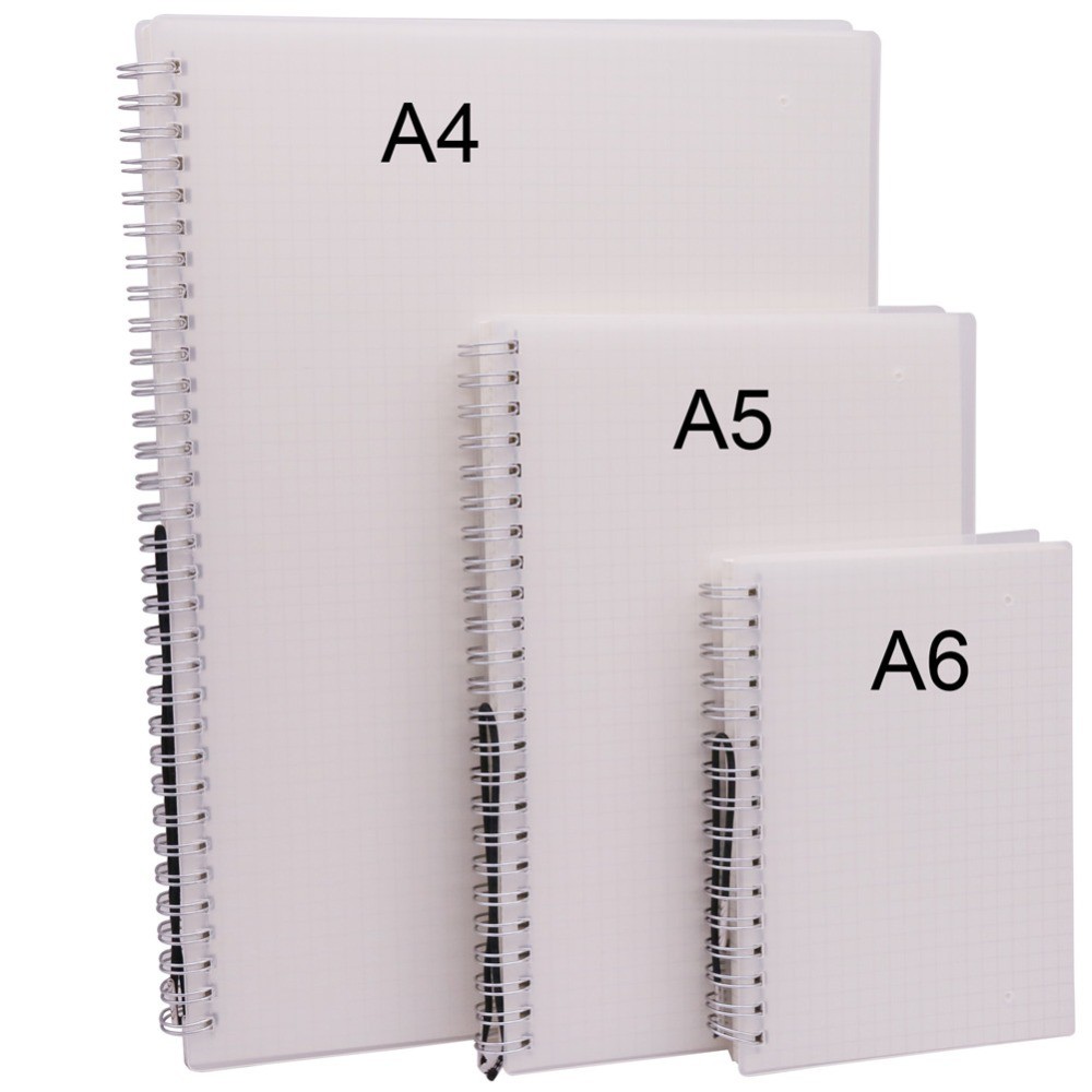 1 PCS A4 A5 A6 Notebook Frosted Spiral Notebook 80 Sheets 160 Pages 