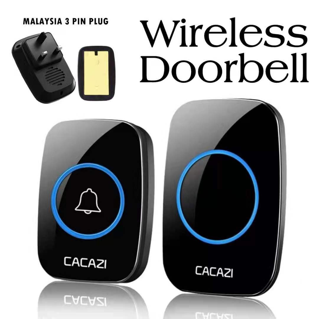 CS_【New version】New Waterproof Wireless Doorbell 300M Remote CALL EU