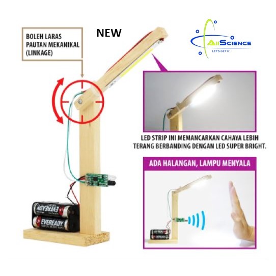 Lampu Meja Automatik Bersensor Inframerah Rbt T3 Shopee Malaysia