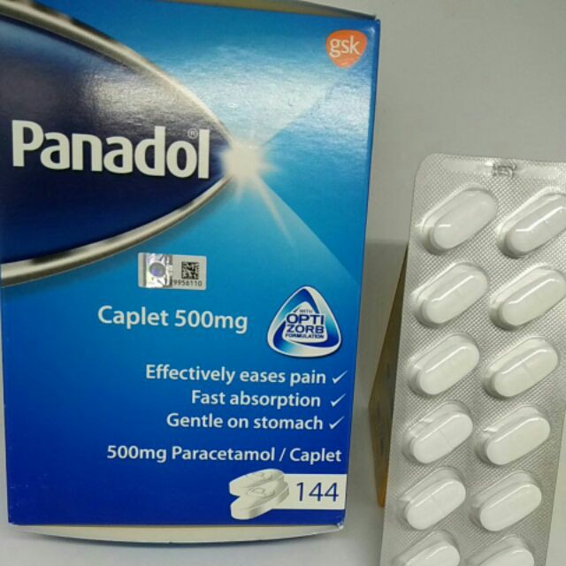 Panadol Caplet 500mg Optizorb Formulation 12 Tablets / Strip Shopee