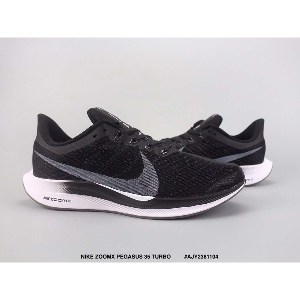 Ready Stock Nike Zoomx Pegasus 35 Turbo Light Mesh Mesh Running Shoes Black Shopee Malaysia